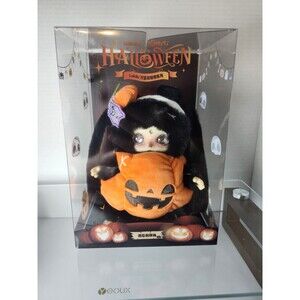 Lokiki Halloween Plush Pumkin With Spider Web Eyes